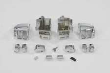 Handlebar Switch Housing Kit Chrome fits Harley Davidson