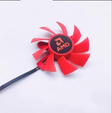 For AMD RX570 580 Male Graphics Card Fan Silent Four Wire Temperature Controlled