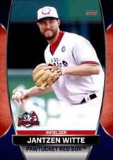 2018 Pawtucket Red Sox Choice 34 Jantzen Witte Fort Worth Texas TX Baseball Card