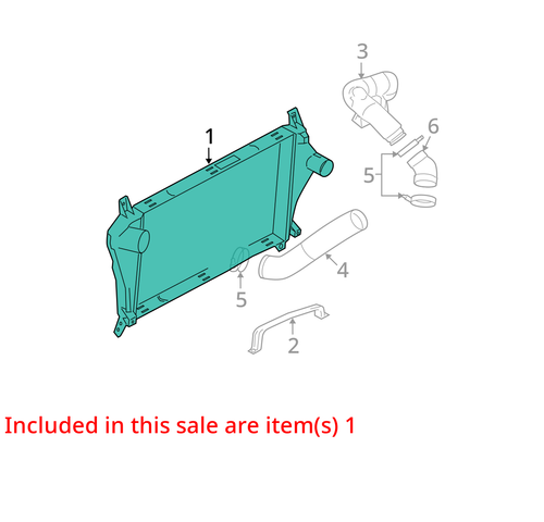 Intercooler 6.0L Diesel Thru 9/03/07 Fits 04-08 FORD E350 VAN 4024543 - Picture 3 of 14