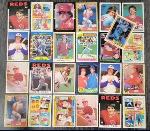 (25) Card Lot - Pete Rose Vintage Baseball Cincinnati Reds Multiple Available - Picture 4 of 11