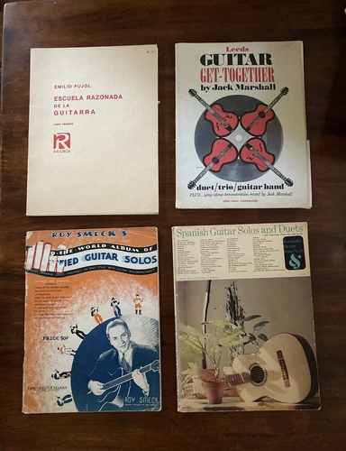 Lot Of 4 Vintage Guitar Music Books and Instruction