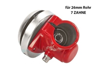 7 Zahn Winkelgetriebe Getriebe für Motorsense Freischneider mit 26mm Rohr