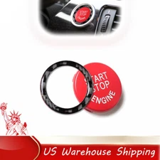 For BMW 3series Red Start Stop Engine Switch Button Replace Cover with Ring Trim