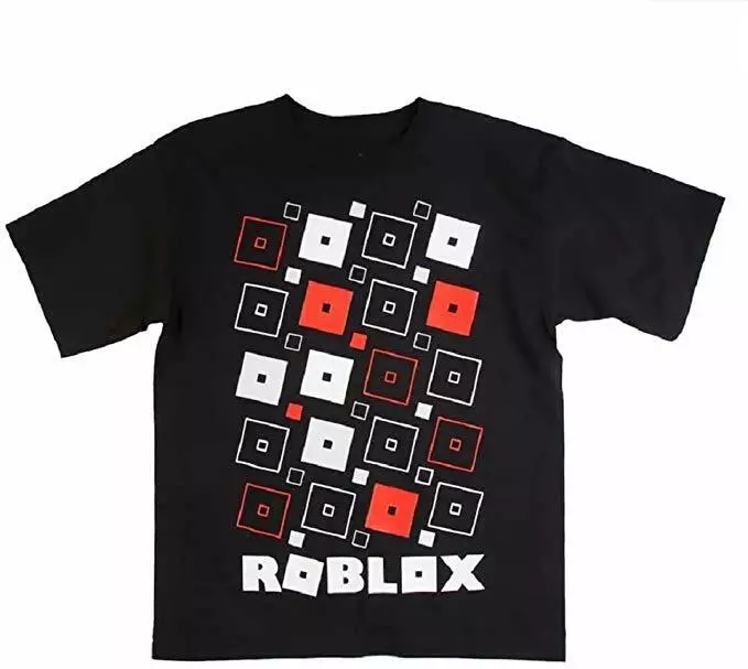 Roblox Game Play with Flying Logos for Kids Boys and Girls Black Tshirt  (XS-4/5)