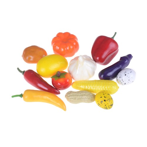 AU_10pcs Mini simulation Fruits Vegetables Kitchen Toys Kid Pretend Play toy.xh - Photo 6/6
