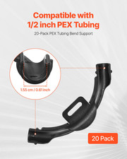 PEX Tubing Bend Support, 20 Packs 90-Degree Elbow Bend Support Compatible with