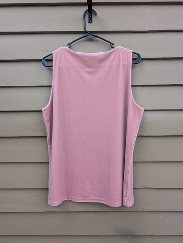 White House Black Market Samt Top Sepia Rose Farbe Größe L weich! - Bild 11 von 11