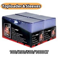 10020050010002000ct Regular Toploader Free Sleeves For 35pt Trading Cards