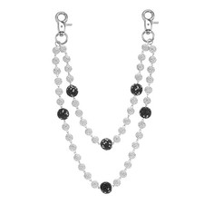 Sparkly Ceramic Beads Pants Chain, Bohemian L...