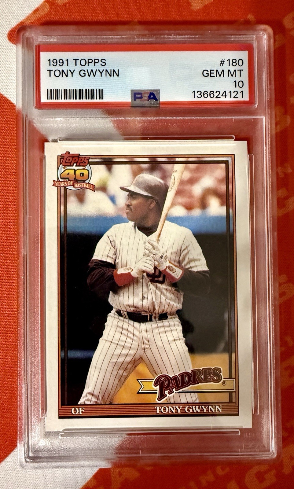 1991 Topps Tony Gwynn PSA 10 Fresh Slab San Diego Padres