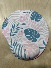 Victsing Mouse Pad Mat With Wrist Rest Support Cushion Flower Pattern New