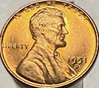 1951 D Lincoln Wheat Cent BU RD T334