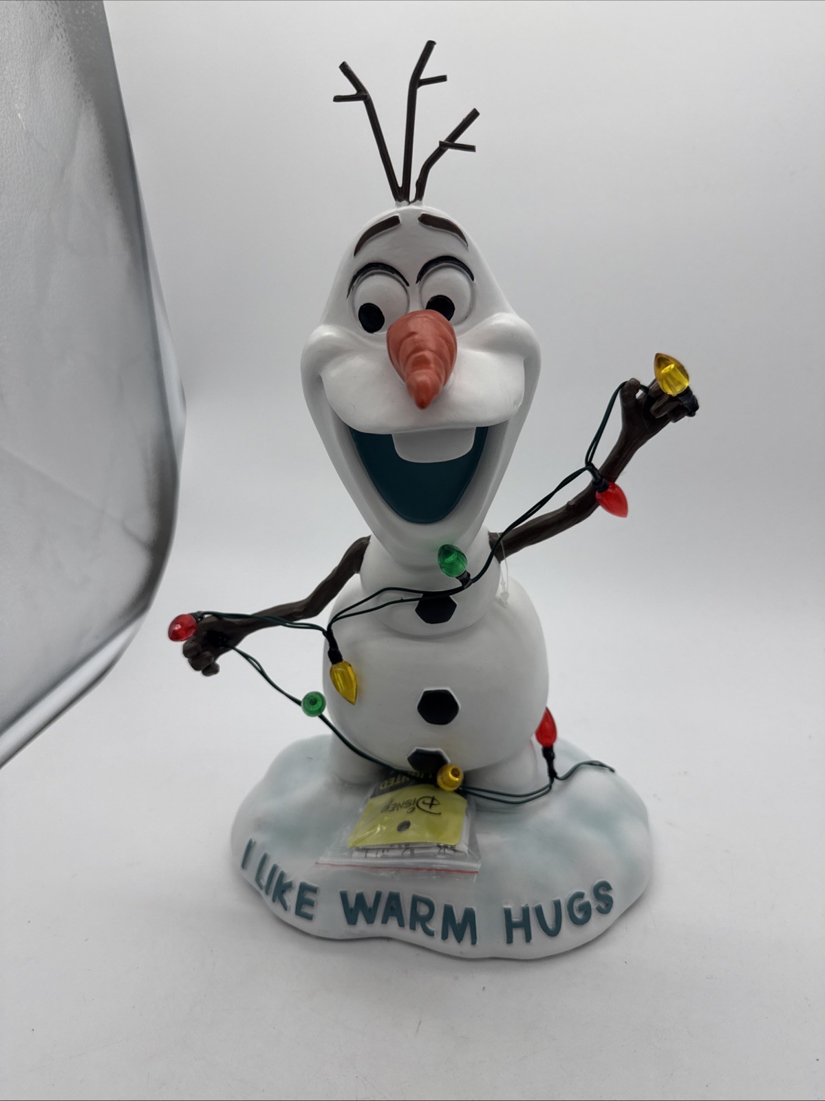 Disney Frozen Olaf LED Lighted  Figurine 13.5" Resin "I Like Warm Hugs"