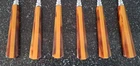 6 fork dessert Handle Bakelite Amber vintage