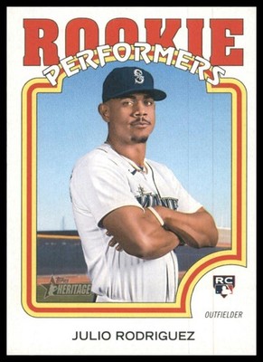 2022 Topps Heritage Julio Rodriguez Rookie Performers #RP-4