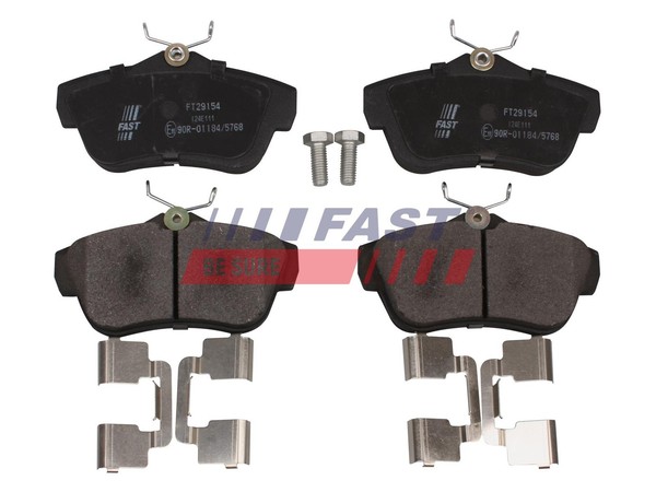 Bremsbelagsatz Scheibenbremse Fast FT29154 FüR Proace Toyota MDX9 MDX3 MDX6 Fiat-image
