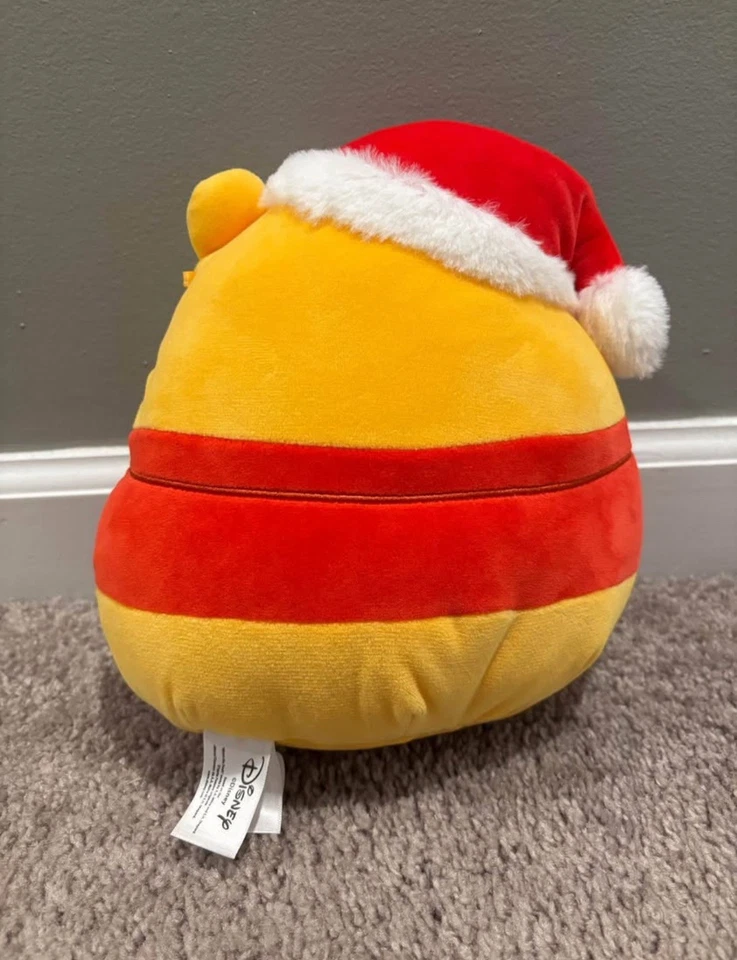 Disney Santa Pooh Squishmallow Christmas Pillow Soft 8” - Image 2 of 2