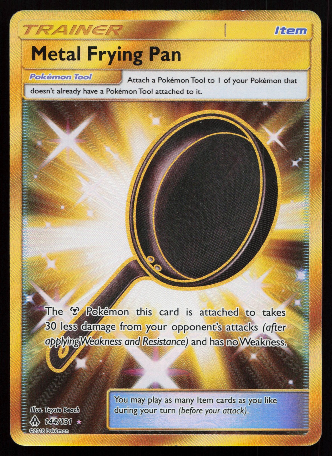 Metal Frying Pan (Secret) 144/131 Secret Rare SM - Forbidden Light Pokémon Card