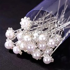 20pcs Elegant Bridal Hair Pins with Pearls