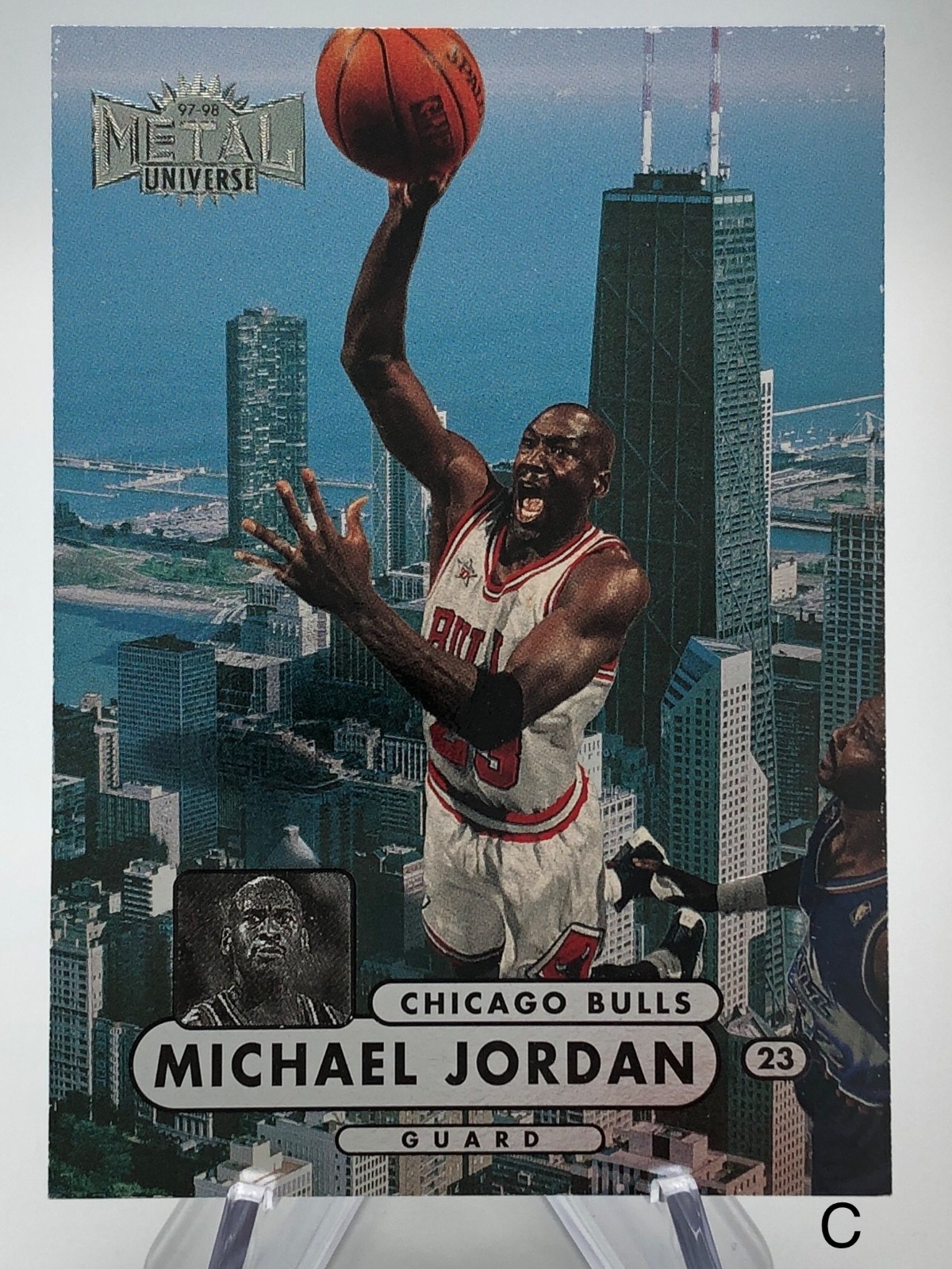 Michael Jordan 1997-98 Skybox Metal Universe Championship #23 (CHIPS ON TOP) C