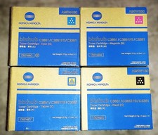 Genuine Set of 4 Konica Minolta TNP49 A95W430/330/230/130 CMYK Toners Bizhub