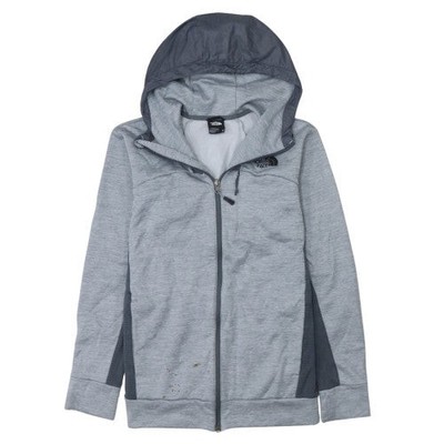 The North Face leichte Fleecejacke Herren grau XS Full Zip mit Kapuze