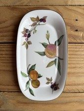 VTG 1974 Royal Worcester England ARDEN GOLD Trim Serving Plate
