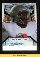 2023 Leaf Metal Pre-Production Proof White Mojo 1/1 Zach Harrison Auto 1h7f
