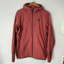 Black Diamond First Light Hybrid Hoody Mens Medium Red Primaloft Schoeller