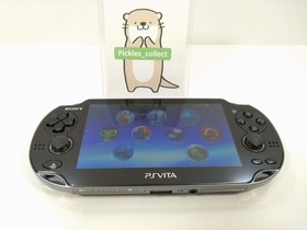 PS Vita Crystal Black PCH 1100 Console w/8GB USB Wi-Fi PSV Tested Sony 0507J