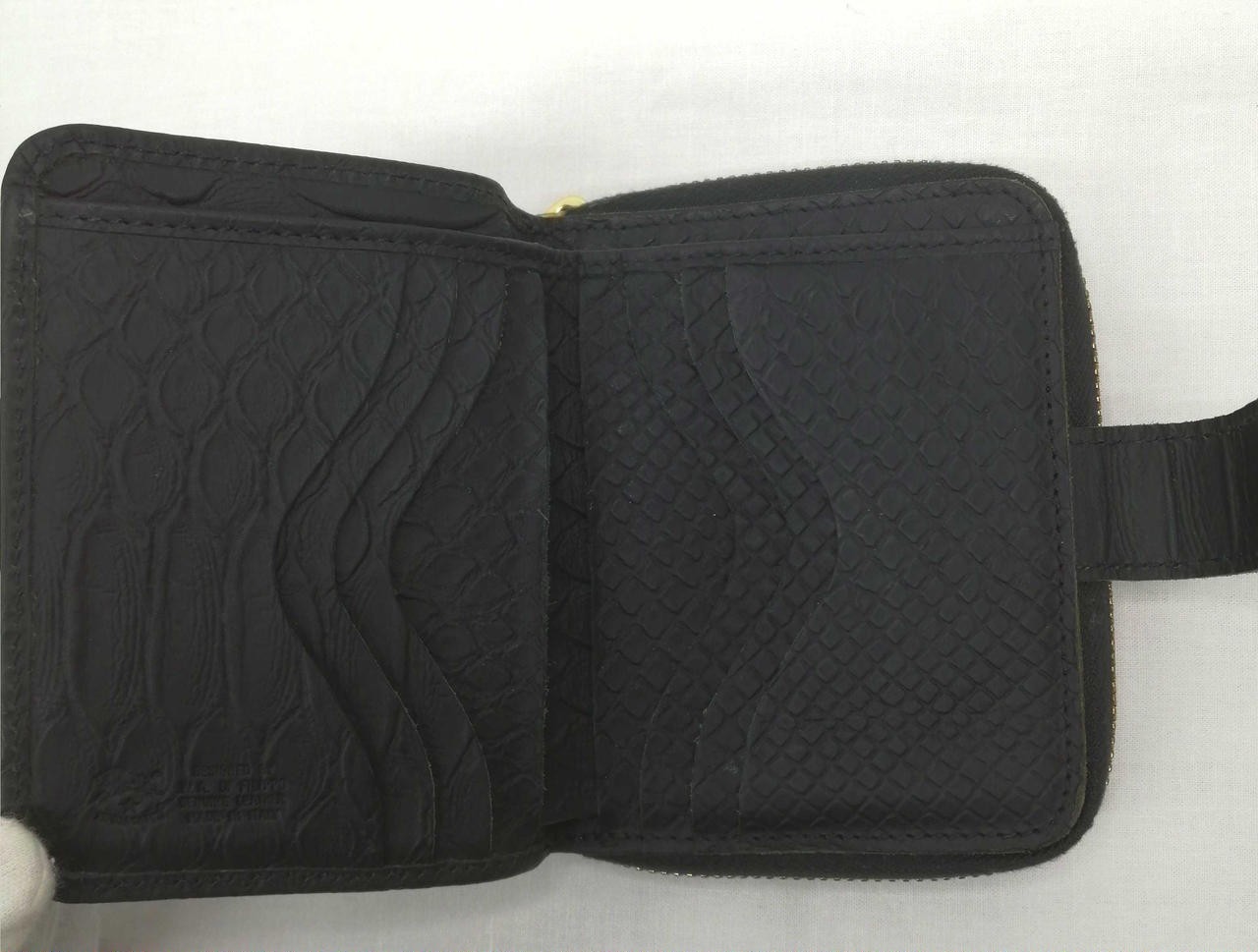 Python embossed bifold wallet Model 54222311041 I… - image 7