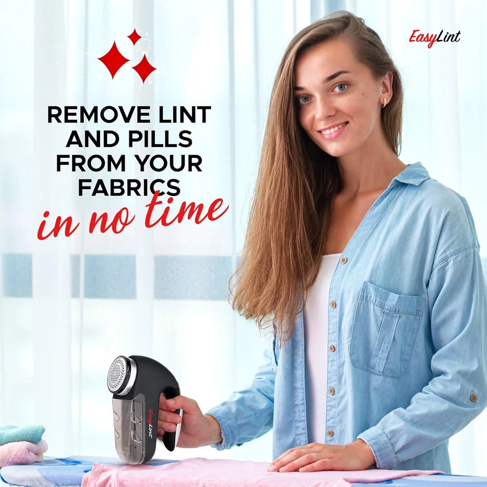 EasyLint Pro Removedor de Pelusa Tela Afeitadora Pelusa Píldora Bobble Desfuzzer Suéter Afeitadora Foto 4 de 4