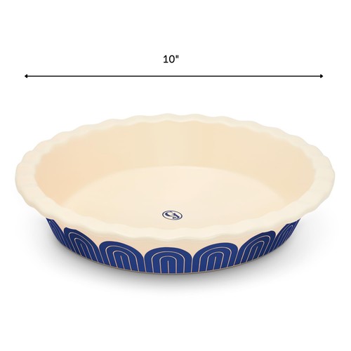 Great Jones Sweetie Pie 10 inch Ceramic Dish 10 Inch, Bleuberry  - Picture 3 of 6
