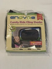 Enovoe Comfy Ride Cling Shades - 4 Pack Car Window Sun Shades - New in Packaging