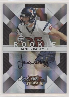 2009 Donruss Threads Rookie 129/199 James Casey #146 Rookie Auto RC fm0