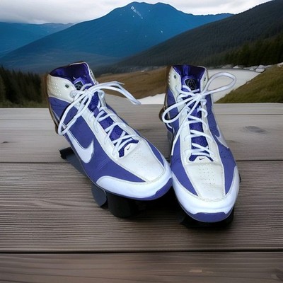 Nike Zoom Air Shox Men s Basketball 367192-118 2009 Purple/White Size 13.5