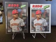 2026 Topps Heritage #151 Dark Gray Border & Base- Ke'Bryan Hayes Cincinnati Reds