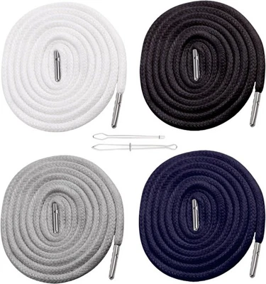 LUXIREMI 4Pcs Replacement Drawstring Cord for Pants,Round Cotton Drawstring for Hoodies,