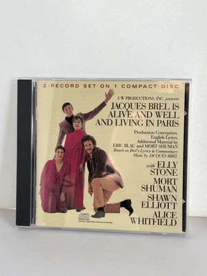 Jacques Brel Is Alive & Well & Living in Paris by Shawn Elliott CD