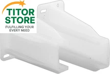 Prime-Line R 7227 Rear Drawer Track Back Plate – 5/16 in. x 7/16 in., White 