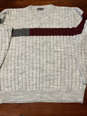 Damen Strick Pullover Basic Line Gr. 44/46 Grau