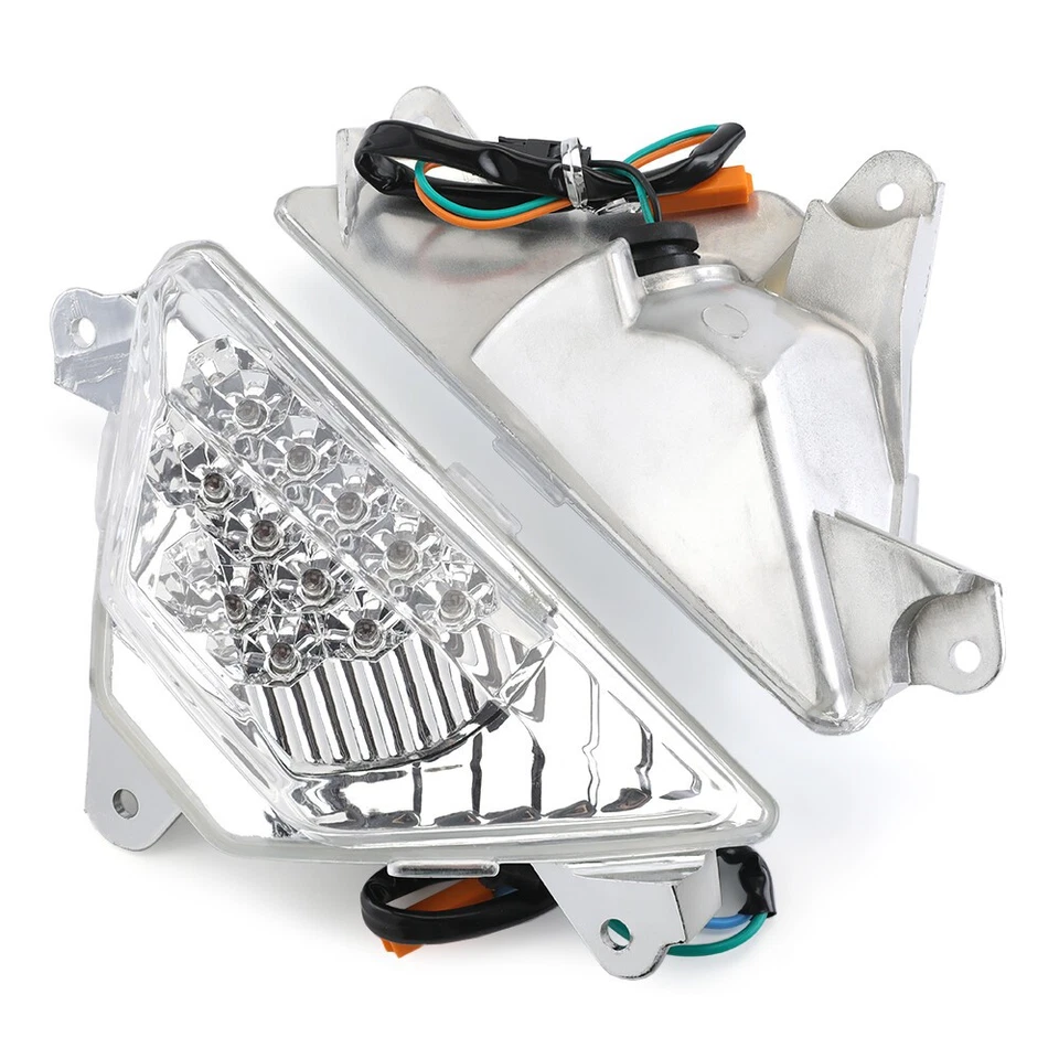 Luz indicadora de señal de giro delantera intermitente al ras para KAWASAKI Ninja EX300/400/650 Foto 4 de 4
