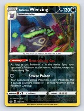 Galarian Weezing 042/072 Rare Shining Fates Pokemon Reverse Holo NM/M