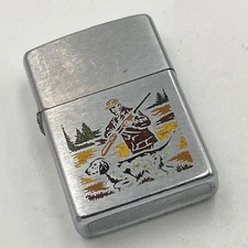 Zippo 1975 Sports Series Hunter Vintage Used No Scratches Excellent Condition