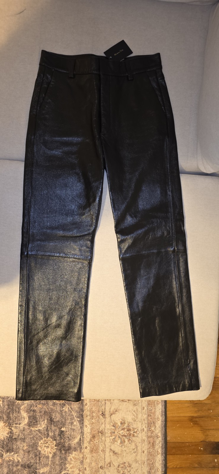 Massimo Dutti Leather Pants