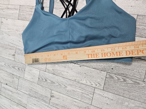 Reggiseno sportivo donna Champion grande blu acqua con spalline scoop atletico - Foto 3 di 6