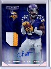2014 Panini R&S Materials Signatures Cordarrelle Patterson Black #MS-CP /10 Auto