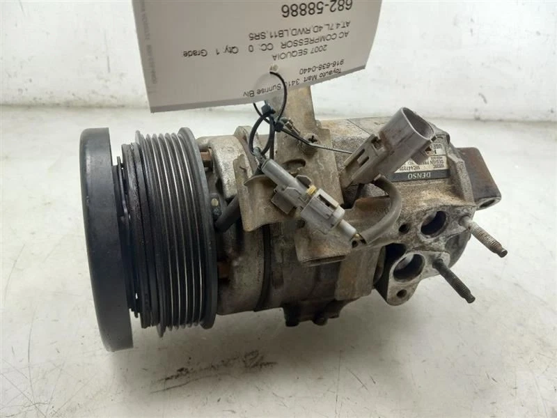 01-07 TOYOTA SEQUOIA SR5 4,7 Л 8CYL AC КОМПРЕССОР - Изображение 2 из 4