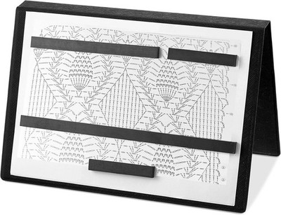 Knitting Pattern Holder 13.2x9 Fold Up Magnetic Cross Stitch Chart
